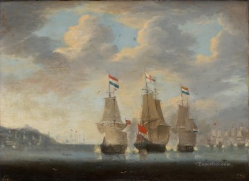 Combate naval Museo del Prado Naval Battle Oil Paintings